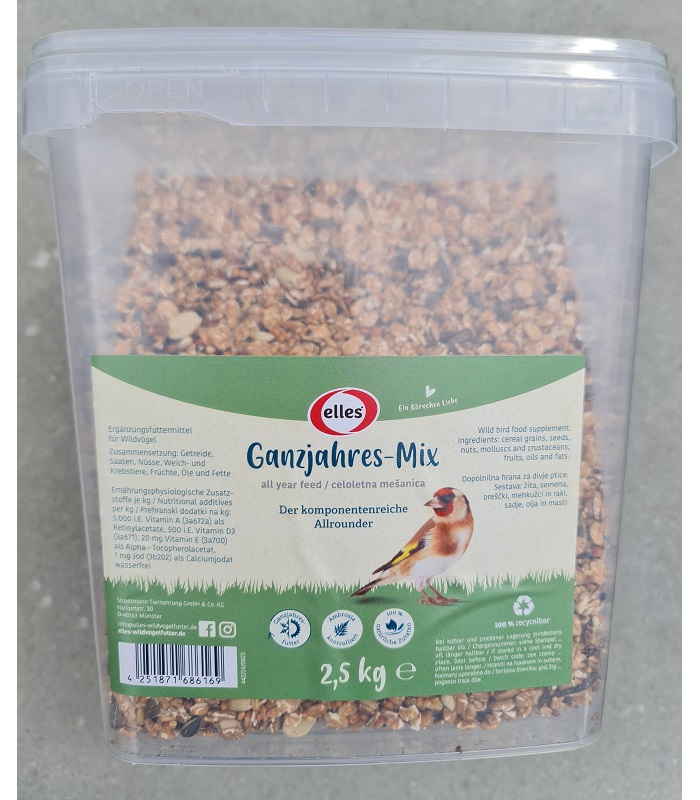 Elles Wildvogelfutter Ganzjahres-Mix 2,5 kg