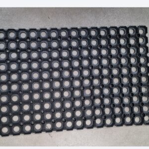 Ringgummimatte schwarz 40x60