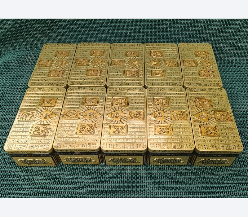 10 x YuGiOh-Blechkästen zur Aufbewahrung - 20x10x7 cm Stabil - NEU