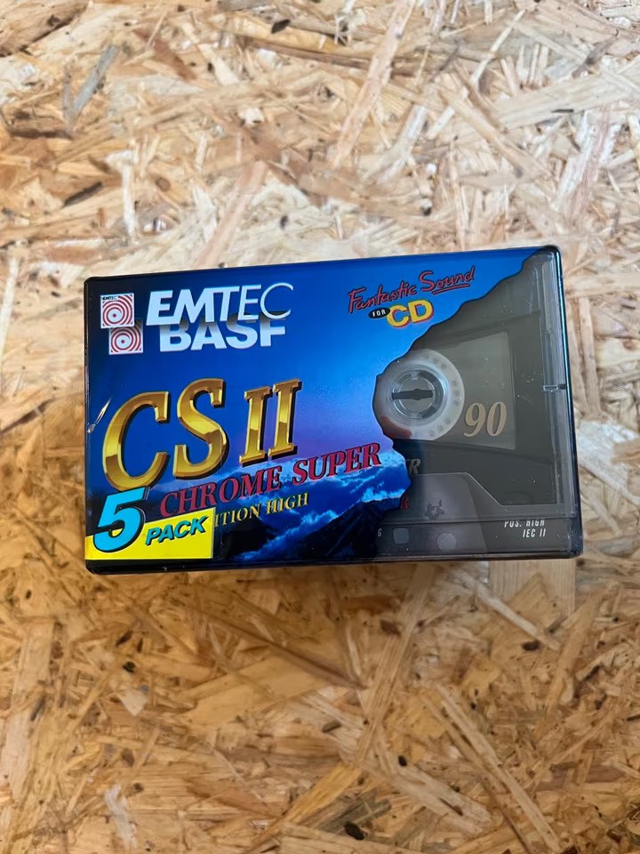 BASF EMTEC CS II 90 Min 5er Pack OVP – Bild 2