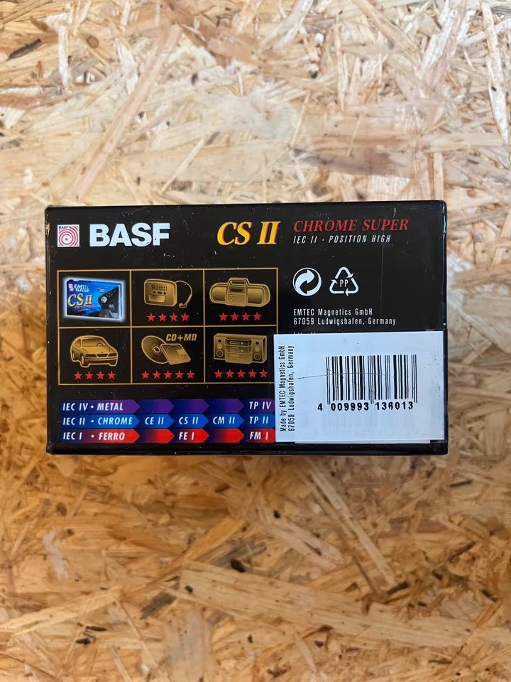 BASF EMTEC CS II 90 Min 5er Pack OVP – Bild 4