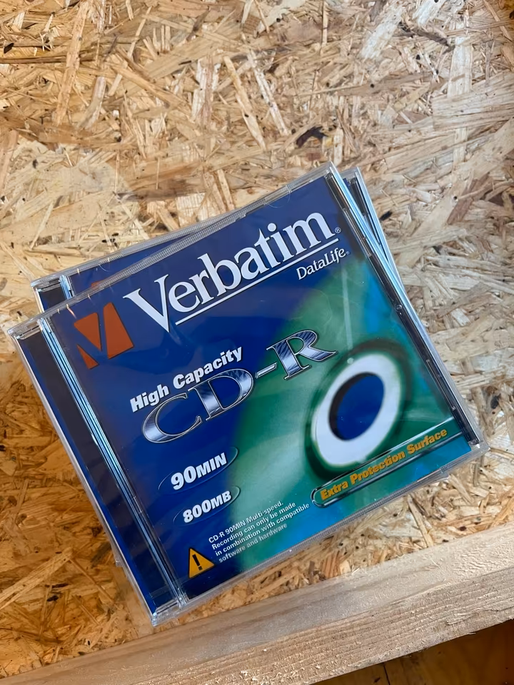 9x Verbatim CD-R 800MB 90 Min OVP