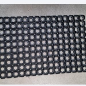 Ringgummimatte schwarz 40x60